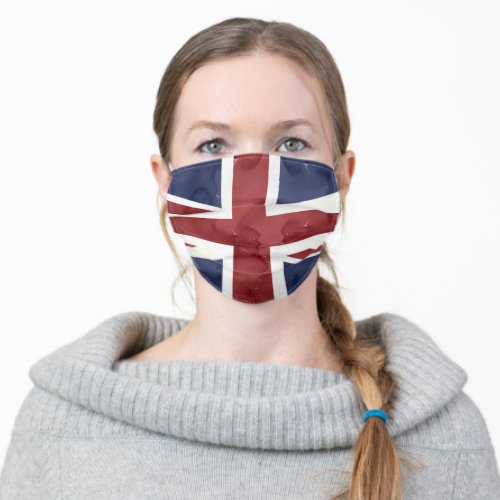 PixDezines Watercolor Union Jack Adult Cloth Face Mask