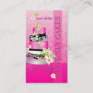PixDezines wedding cake/Bakery/diy color Business Card