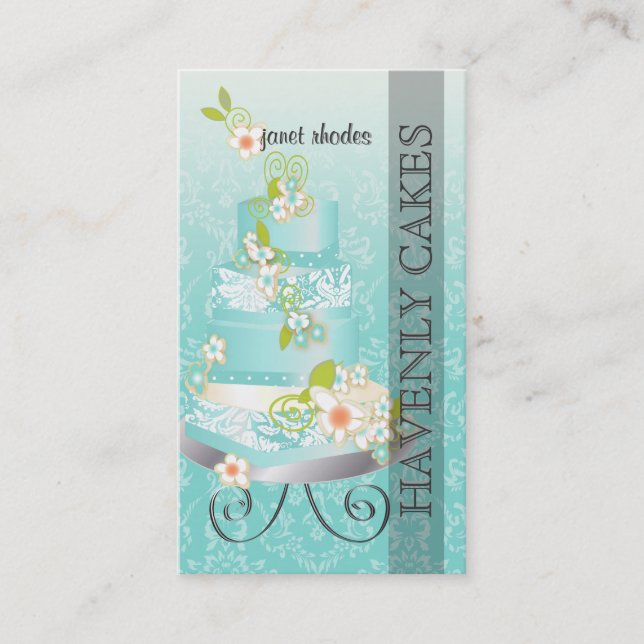 PixDezines wedding cake/Bakery/pâtisserie Business Card (Front)
