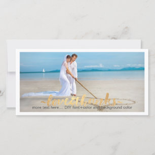 PixDezines wedding photo thank you/DIY background You Card