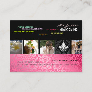 Event Planner Portfolio Office School Products Zazzle Pixdezines Wedding Planner Diy Color Fonts Business Card