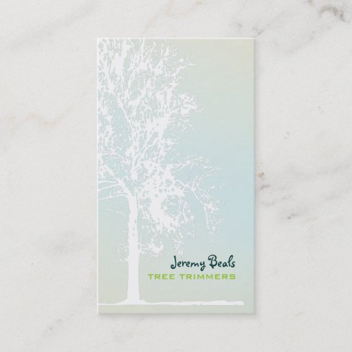 Customizable PixDezines white oak Tree Trimmers â™¥â™¥â™¥â™¥ Business Card