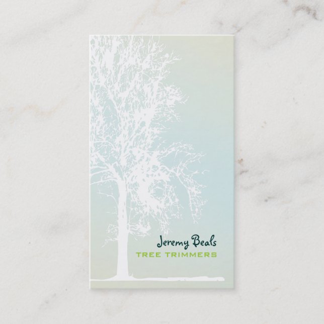 PixDezines white oak Tree Trimmers ♥♥♥♥ Business Card (Front)