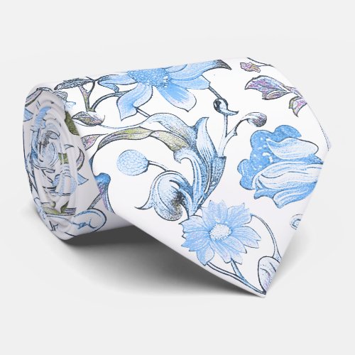 PixDezines William Morris Cornflower Blue DIY Neck Tie