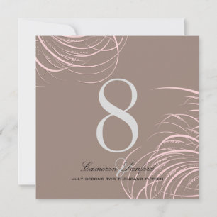 PixDezines wings of doves/table numbers Invitation