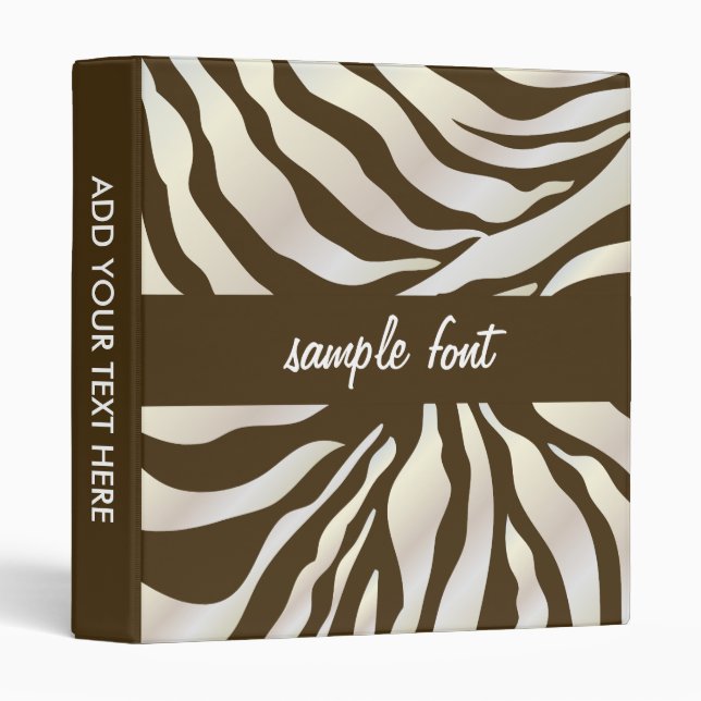 PixDezines zebra print binders/DIY background/brow Binder (Front/Spine)