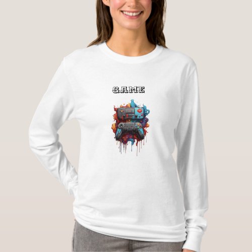 Pixel Academy Threads Where Gaming Meets Educatio T_Shirt