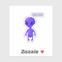 Pixel Alien Welcome Gamer