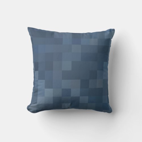 Pixel Art Background _ Blue Throw Pillow