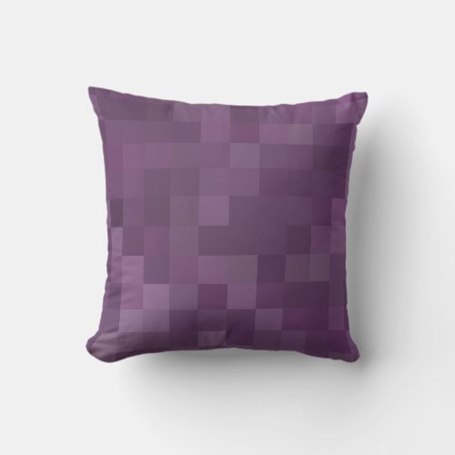 Pixel Art Background _ Deep Pink Throw Pillow