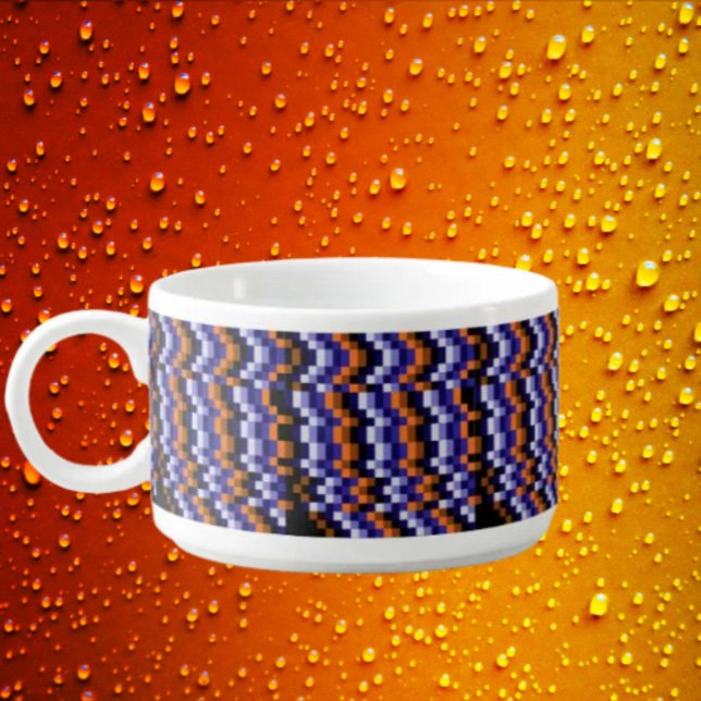 Pixel Art Chili Bowl – Blues, Orange & Earth Tones (Creator Uploaded)