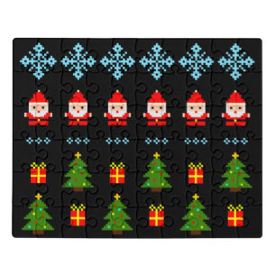 Pixel Art Christmas Jigsaw Puzzle
