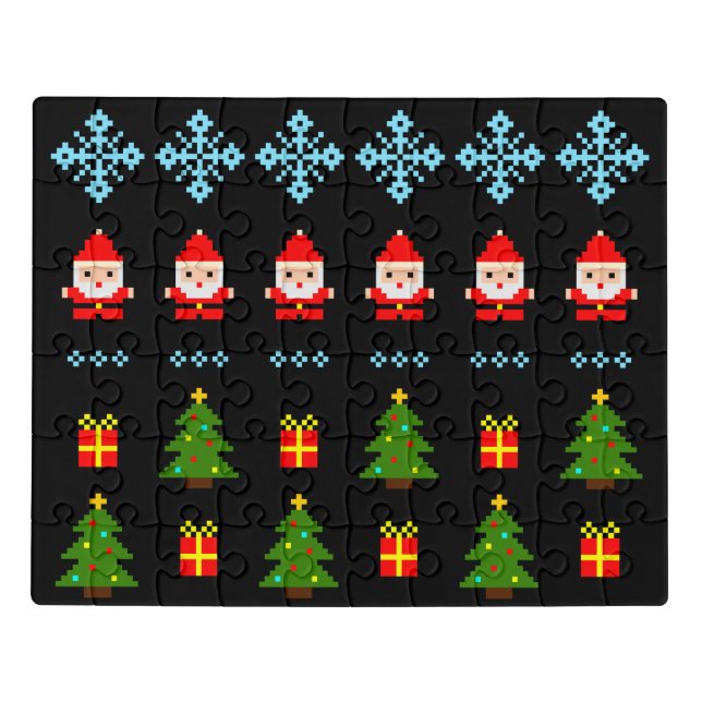Pixel Art Christmas Jigsaw Puzzle (Puzzle Horizontal)