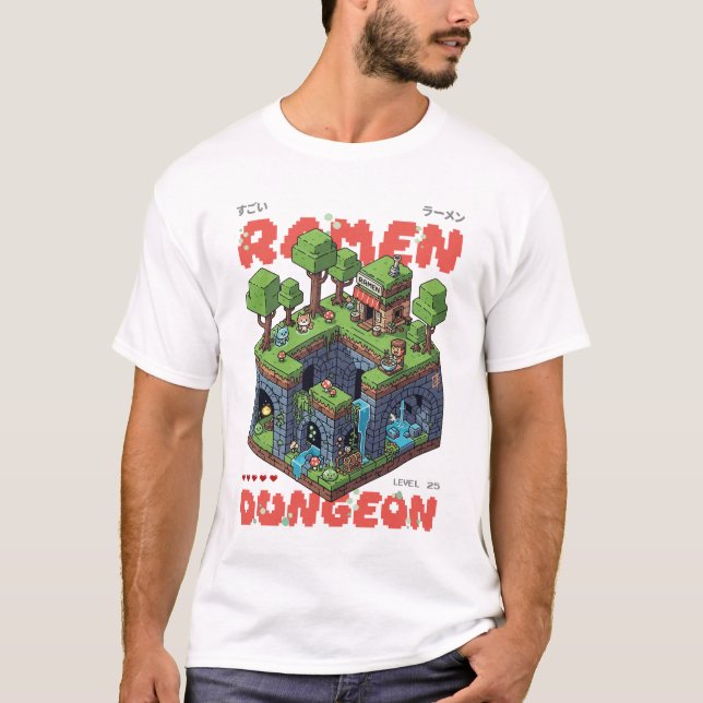 Pixel Art Collections - Ramen Dungeon T-Shirt (Front)
