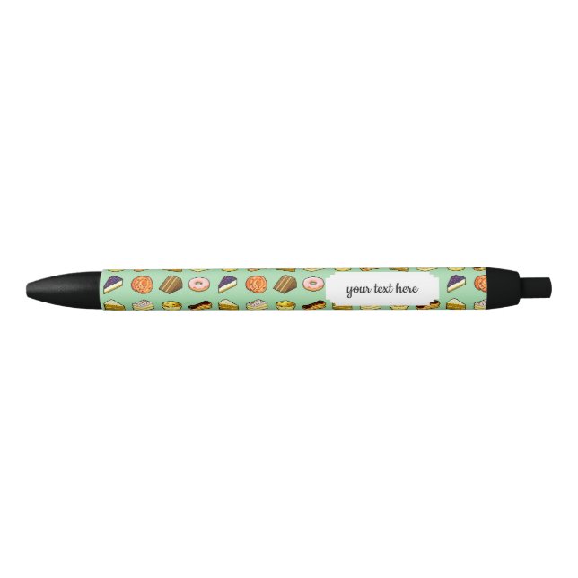 Pixel Art Delicious Cakes Pattiserie Pattern Pen (Front)