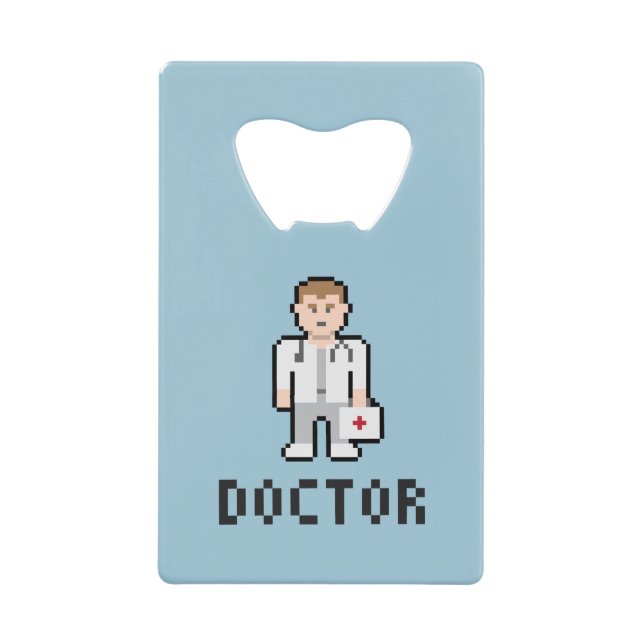 Pixel Art Doctor Bottle Opener (Front)