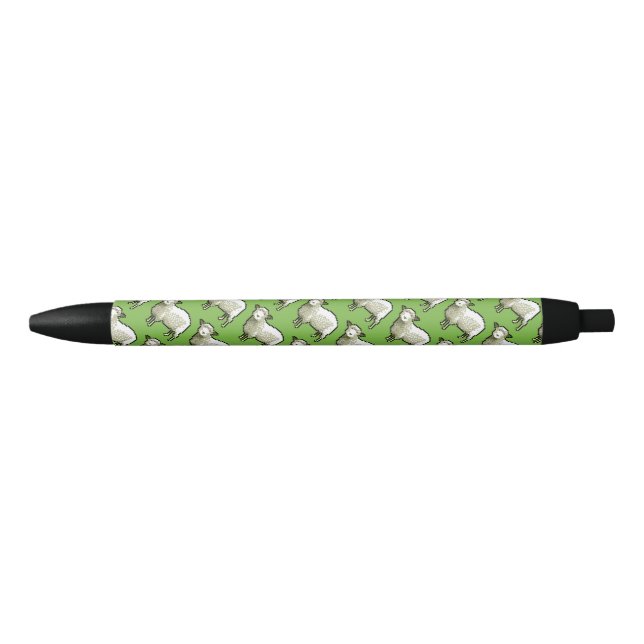 Pixel Art Flock of Sheep Pattern Pen (Front)