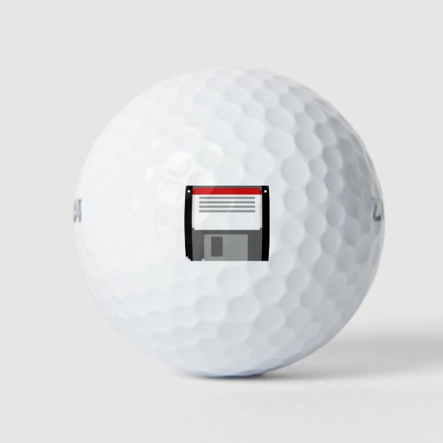 Pixel art floppy disk golf balls (Front)
