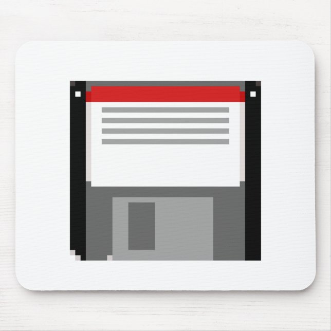 Pixel art floppy disk mouse pad (Front)