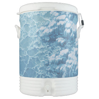 Pixel art ice texture beverage cooler