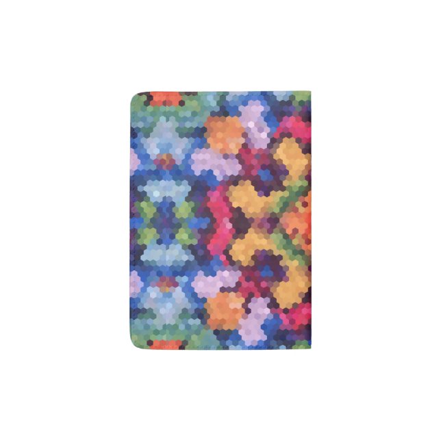 Pixel Art Kaleidoscope Passport Holder (Back)