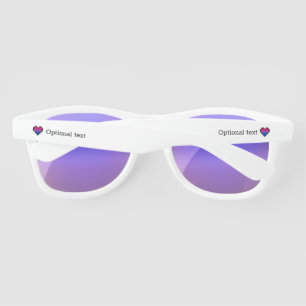Pixel art LGBT BI rainbow Sunglasses