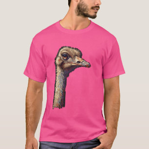 Pixel Art Lover - Ostrich Dad Mom T-Shirt