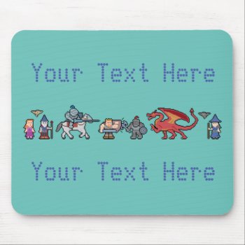 Pixel Art Medieval Fantasy Mouse Pad by LVMENES at Zazzle