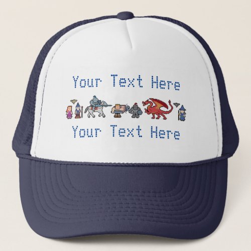 Pixel Art Medieval Fantasy Trucker Hat