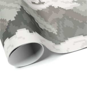 Pixel Art Mountain Landscape Pattern Wrapping Paper
