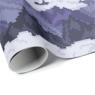 Pixel Art Mountain Landscape Pattern Wrapping Paper
