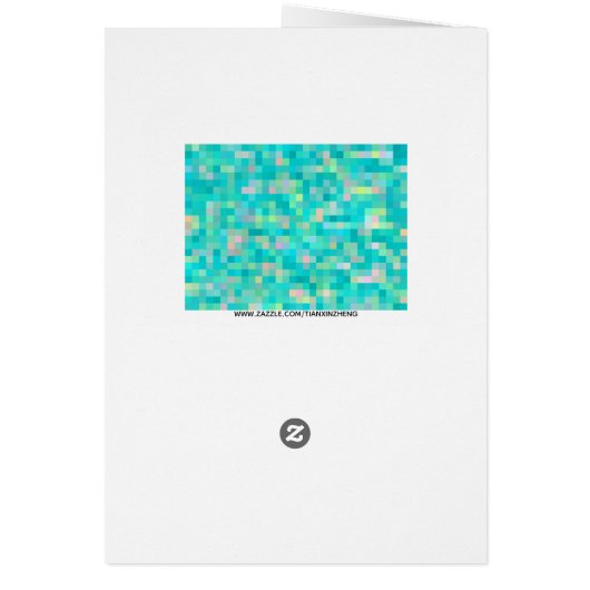 Pixel Art Multicolor Pattern Cards (Back)