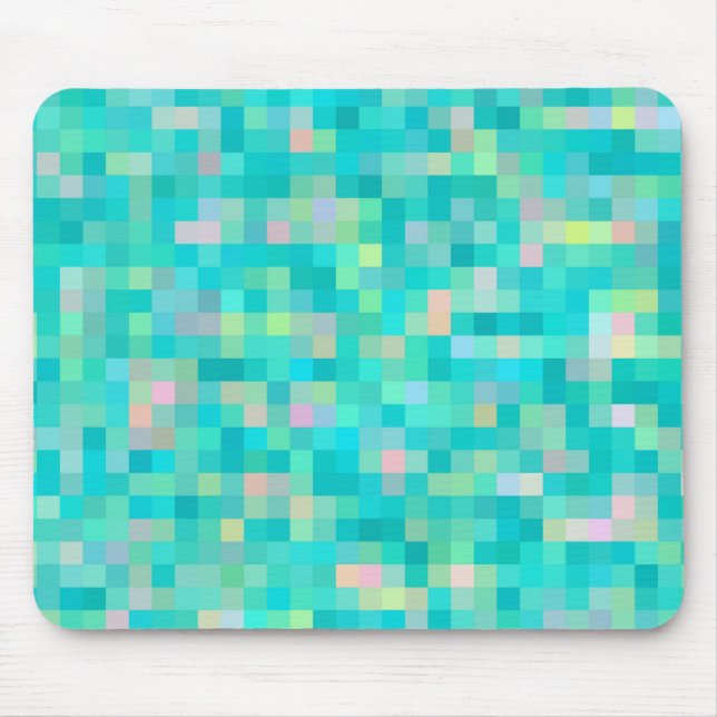 Pixel Art Multicolor Pattern Mouse Pad (Front)