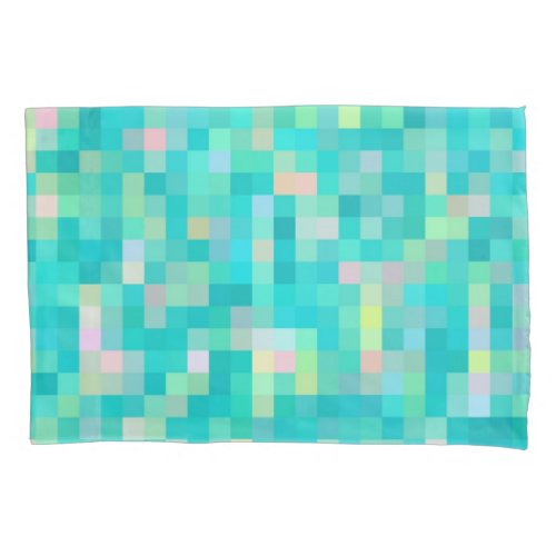 Pixel Art Multicolor Pattern Pillowcase