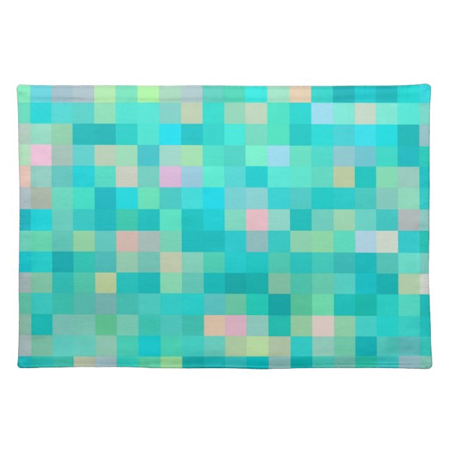 Pixel Art Multicolor Pattern Placemat (Front)