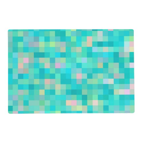 Pixel Art Multicolor Pattern Placemat