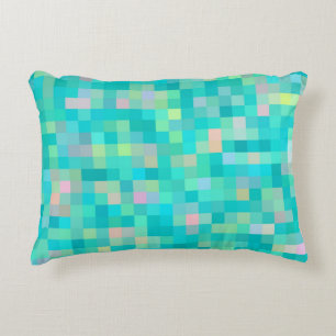 Pixel Art Pattern Accent Pillow
