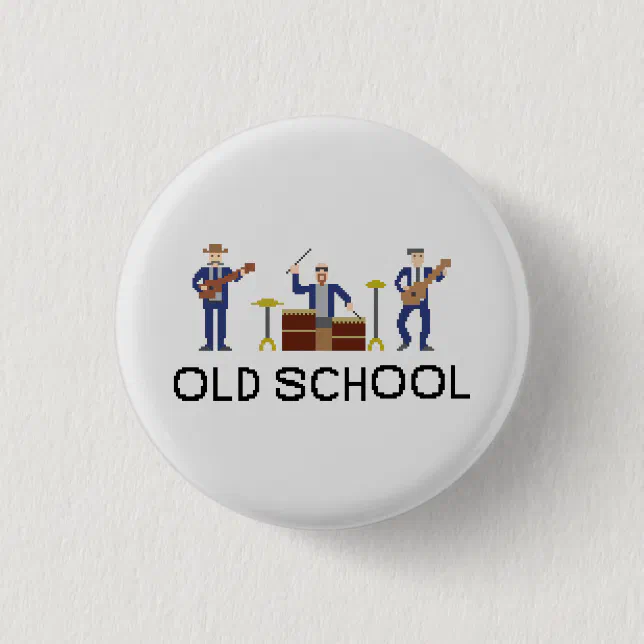 Pixel Art - Power Trio - Button | Zazzle