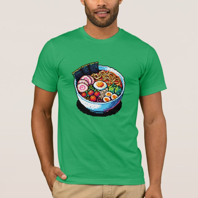 Pixel Art Ramen Noodles  T-Shirt (Front)
