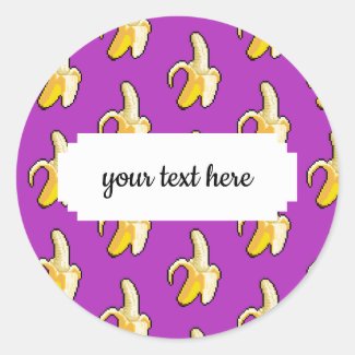Pixel Art Ready To Eat Yellow Banana Pattern