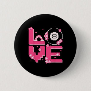 Pixel Art Retro 60s 70s Style Hippie Outfit Love B Button