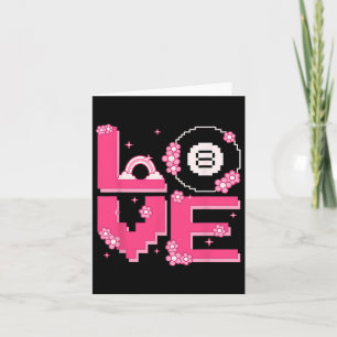 Pixel Art Retro 60s 70s Style Hippie Outfit Love B Card