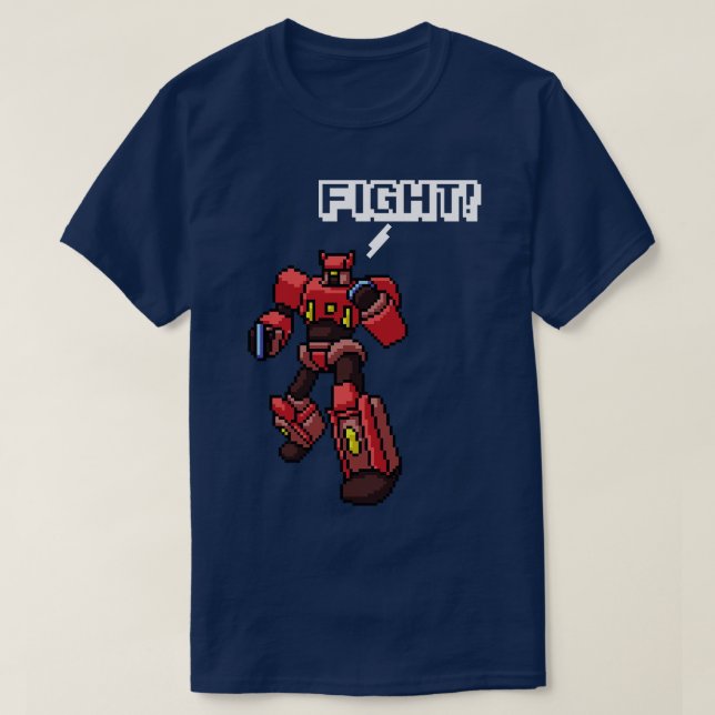 Pixel Art  Robot T-Shirt (Design Front)