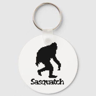 Pixel Art Sasquatch Keychain