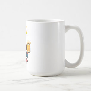 Pixel Art Superhero Dad Mug, Father's Day Gift Coffee Mug