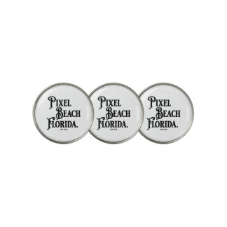 Pixel Beach Florida Golf Ball Marker