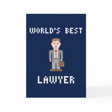 Pixel Best Lawyer Greeting Card Pixel Best Lawyer Greeting Card
