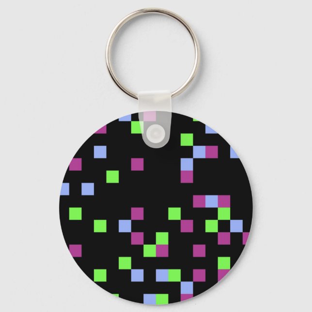 pixel black keychain (Front)