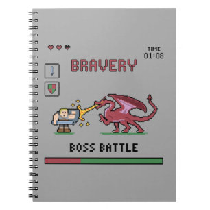 Pixel Boss Batte Notebook