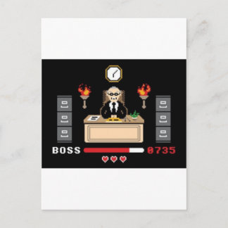Pixel 'Boss' Design - GeekShirts Postcard